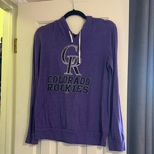New Era Purple Colorado Rockies Hoodie